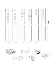 English Worksheet: Family Members