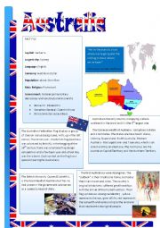 English Worksheet: Australia