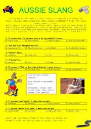 English Worksheet: Australian Slang