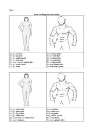 Clothing and physical descriptions