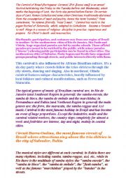 English Worksheet: Rio Carnival