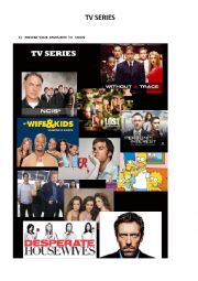 English Worksheet: TV SERIES