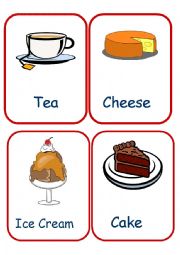 English Worksheet: Food Flashcards set 2