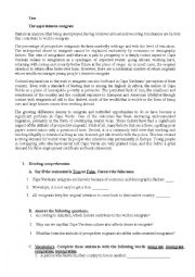 English Worksheet: Emigration