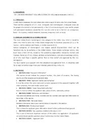 English Worksheet: VISA APPLICATION