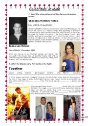 English Worksheet: Celebrities lovelife