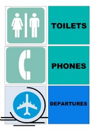 SIGNALS AT THE AIRPORT HIGH DEFINITION FLASHCARDS