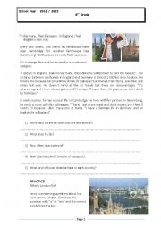 English Worksheet: Living in London