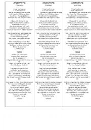 English Worksheet: Song American Pie
