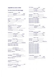 English Worksheet: IMPOSSIBLE BY JAMES ARTHUR