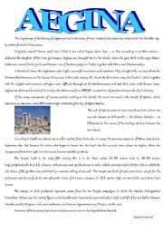 English Worksheet: Aegina