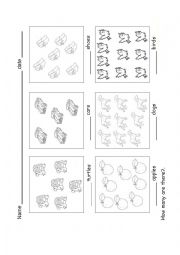 English Worksheet: Numbers