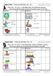 English Worksheet: Using passive forms