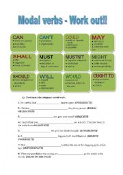 Modal Verbs - Work out