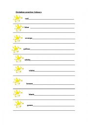 English Worksheet: dictation practice