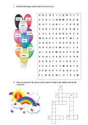 English Worksheet: colors