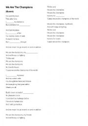 English Worksheet: QUEEN