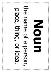English Worksheet: Parts of speech