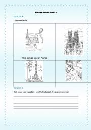 English Worksheet: WHERE WERE THEY?