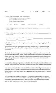 English Worksheet: Quiz on effects 