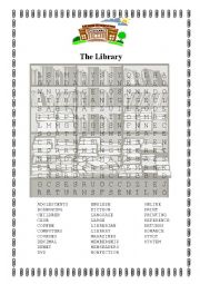 English Worksheet: The Library