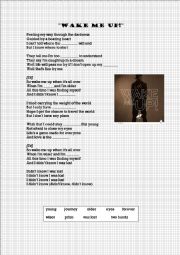 English Worksheet: COMPARATIVE SONG. WAKE ME UP! AVICCI