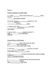 revision (tenses)