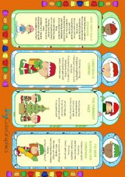 XMAS BOOKMARKS WITH CHILDRENS POEMS