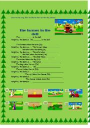 English Worksheet: The Farmer in the Dell