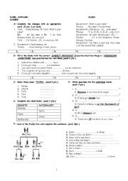 1st term 1st exam for 9th classes