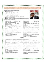 English Worksheet: Castle Wall  by TI ft Christina Aguilera