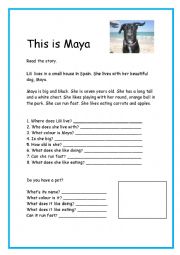 Comprehension: This is Maya