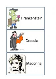 English Worksheet: Who Am I (famous people and famous characters)