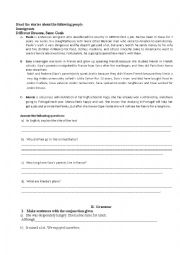 English Worksheet: immigrants different reasons same goals
