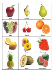 English Worksheet: fruits-01
