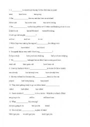 English Worksheet: Multiple choice (2) with key