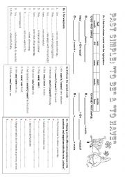 English Worksheet: PAST SIMPLE WITH SPONGEBOB - WAS/WERE & HAD
