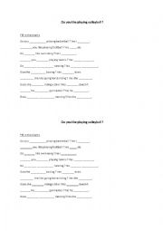 English Worksheet: Exercise do / does