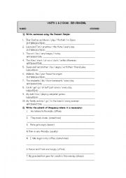 English Worksheet: Revising grammar