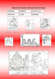 English Worksheet: Christmas symbols