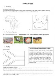 English Worksheet: South Africa