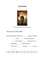 English Worksheet: I Am Legend