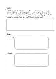 English Worksheet: Copy and draw
