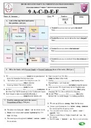 Tense Forms, Directions, Prepositions of Place, Imperatives