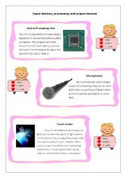 English Worksheet: devices input output for computer