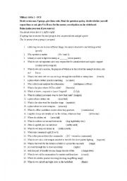 English Worksheet: Military trivia quiz