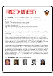 Princeton University Reading Exercise