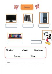 English Worksheet: computer