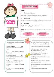 English Worksheet: Future Simple