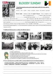 English Worksheet: Bloody Sunday